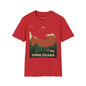 Twin Peaks Mountain T-Shirt — Retro Forest Adventure Tee