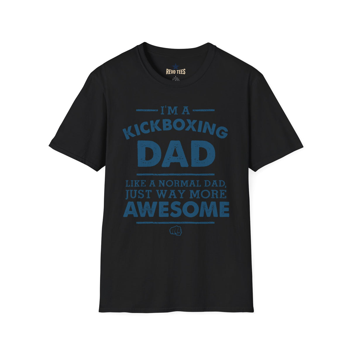 Revotees Kickboxing Dad Im a Kickboxing Dad Athletic Fathers Day T-Shirt - alternate view 3