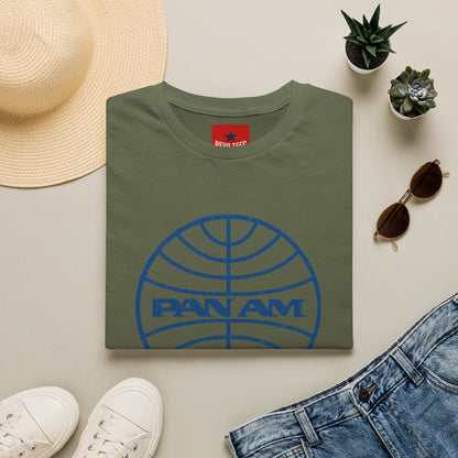 Pan Am Retro Logo T-Shirt — Vintage Airline Travel Tee