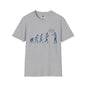 Revotees Evolution Funny Stop We Ballsed This Up Evolution Graphic T-Shirt