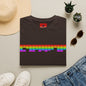 Rainbow Equalizer T-Shirt — Retro Audio Bars Pride Tee