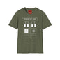 Police Box T‑Shirt — Retro Sci‑Fi TARDIS Door Graphic Tee