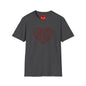 Ornate Floral Heart T-Shirt — Vintage Filigree Valentine Tee