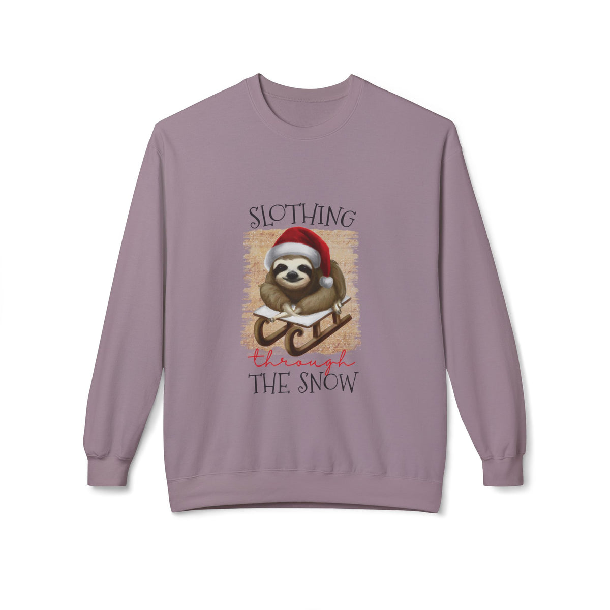 Slothing Through the Snow Crewneck Sweatshirt