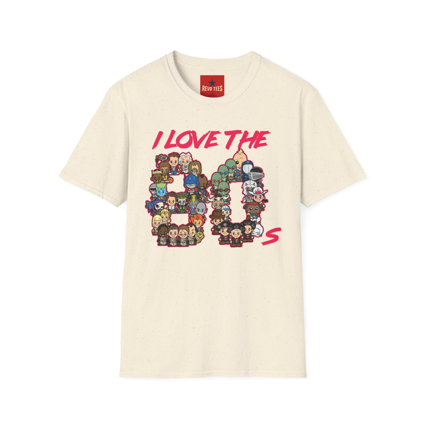 T-Shirt — "I Love the 80s" Retro Pop Culture Character Tee