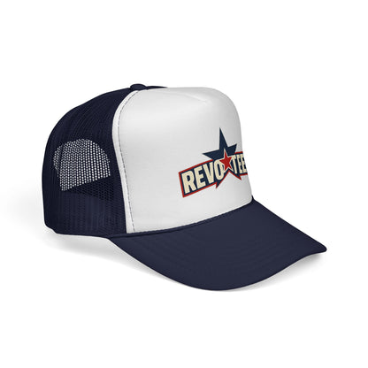 Revotees Star Logo Trucker Cap - Vintage Patriotic Mesh Hat