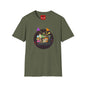Retro Arcade Crew T‑Shirt — Colorful Gamer Character Graphic