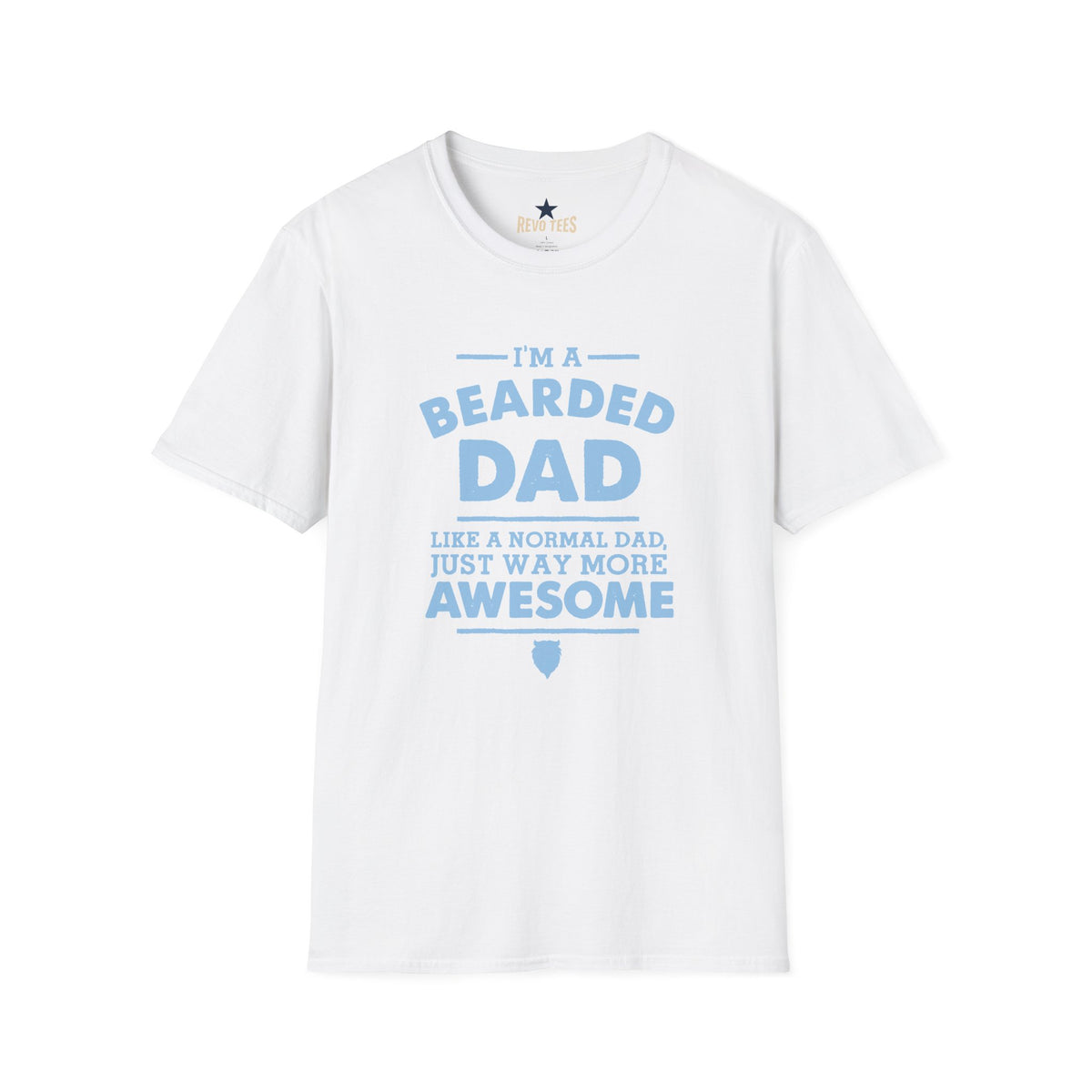 Revotees Bearded Dad Im a Bearded Dad Funny Fathers Day T-Shirt - alternate view 2