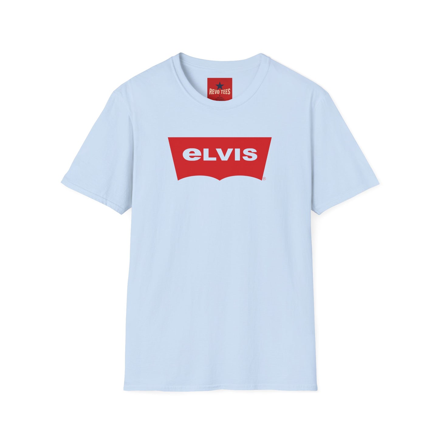 Elvis Logo T-Shirt — Retro Red Graphic Tee for Music Fans