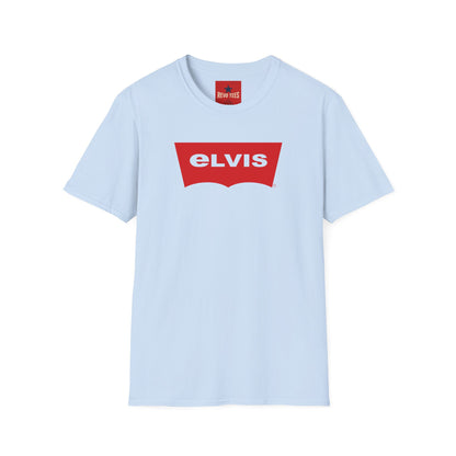 Elvis Logo T-Shirt — Retro Red Graphic Tee for Music Fans