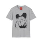 Banksy - Kissing Policemen Graphic T‑Shirt — Vintage Stencil Couple Print