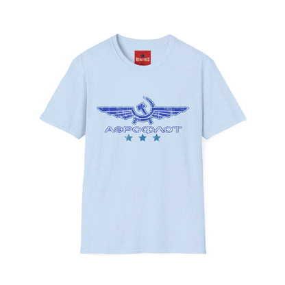 Vintage Aeroflot Logo T-Shirt — Retro Soviet Aviation Graphic Tee