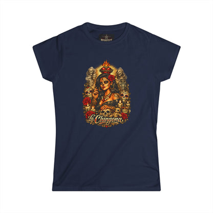 T-Shirt — La Chingona Day of the Dead Sugar Skull Tee