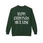 Funny Christmas Crewneck Sweatshirt — "Happy Christmas Your Arse" Holiday Sweater