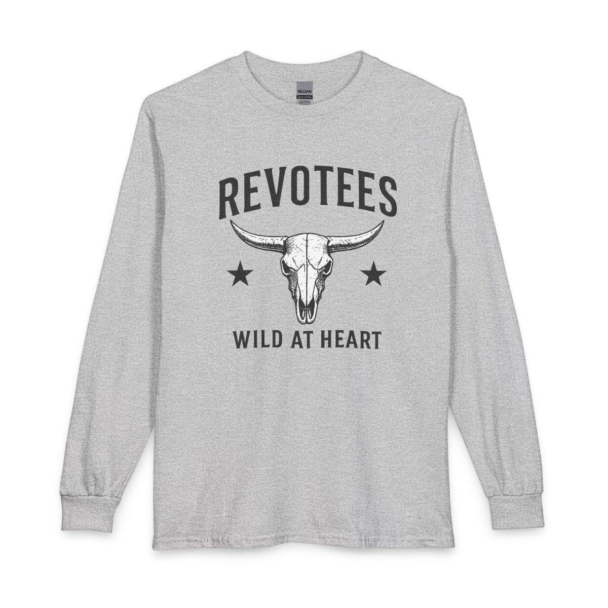 Revotees Long-Sleeve Wild at Heart Skull Graphic T-Shirt - alternate view 2