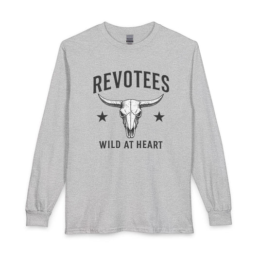 Revotees Long-Sleeve Wild at Heart Skull Graphic T-Shirt - alternate view 2