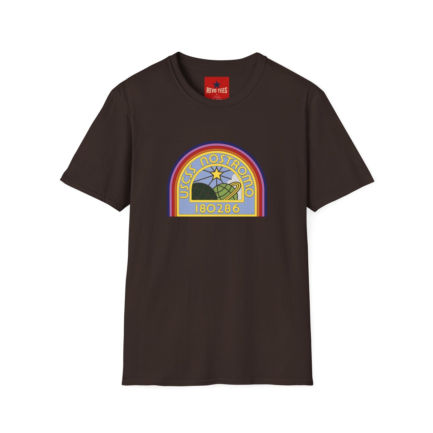 USS Nostromo Retro Space T-Shirt — 180286 Alien Movie Crew Tee
