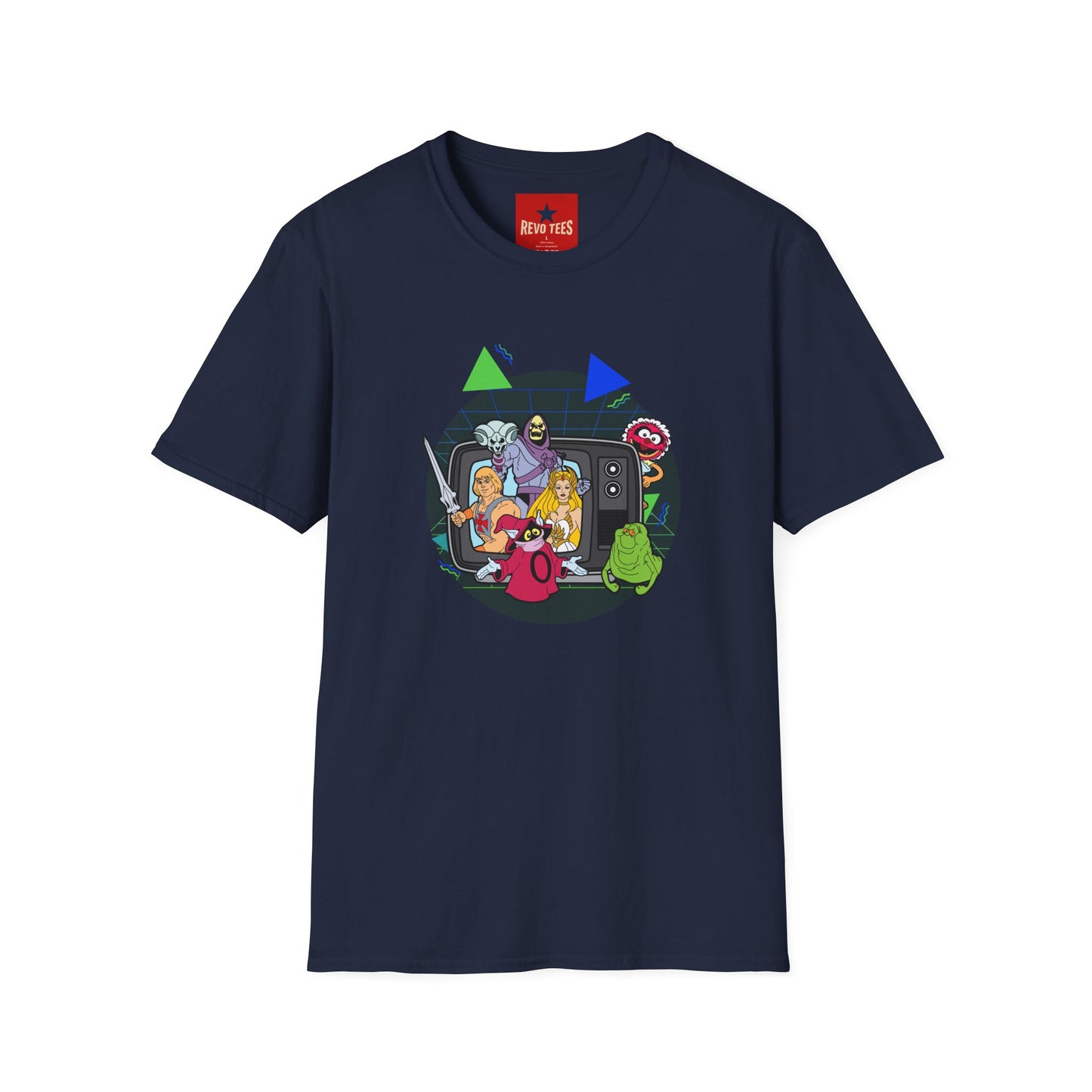 Retro Cartoon Monster Crew T-Shirt — 80s TV Horror Parody Graphic Tee