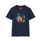 Retro Cartoon Monster Crew T-Shirt — 80s TV Horror Parody Graphic Tee