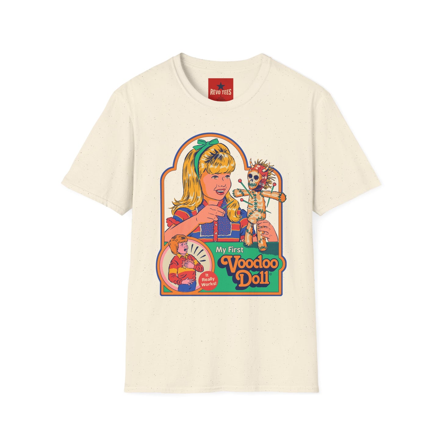 Voodoo Doll Retro Graphic T-Shirt — Vintage Doll Horror Tee