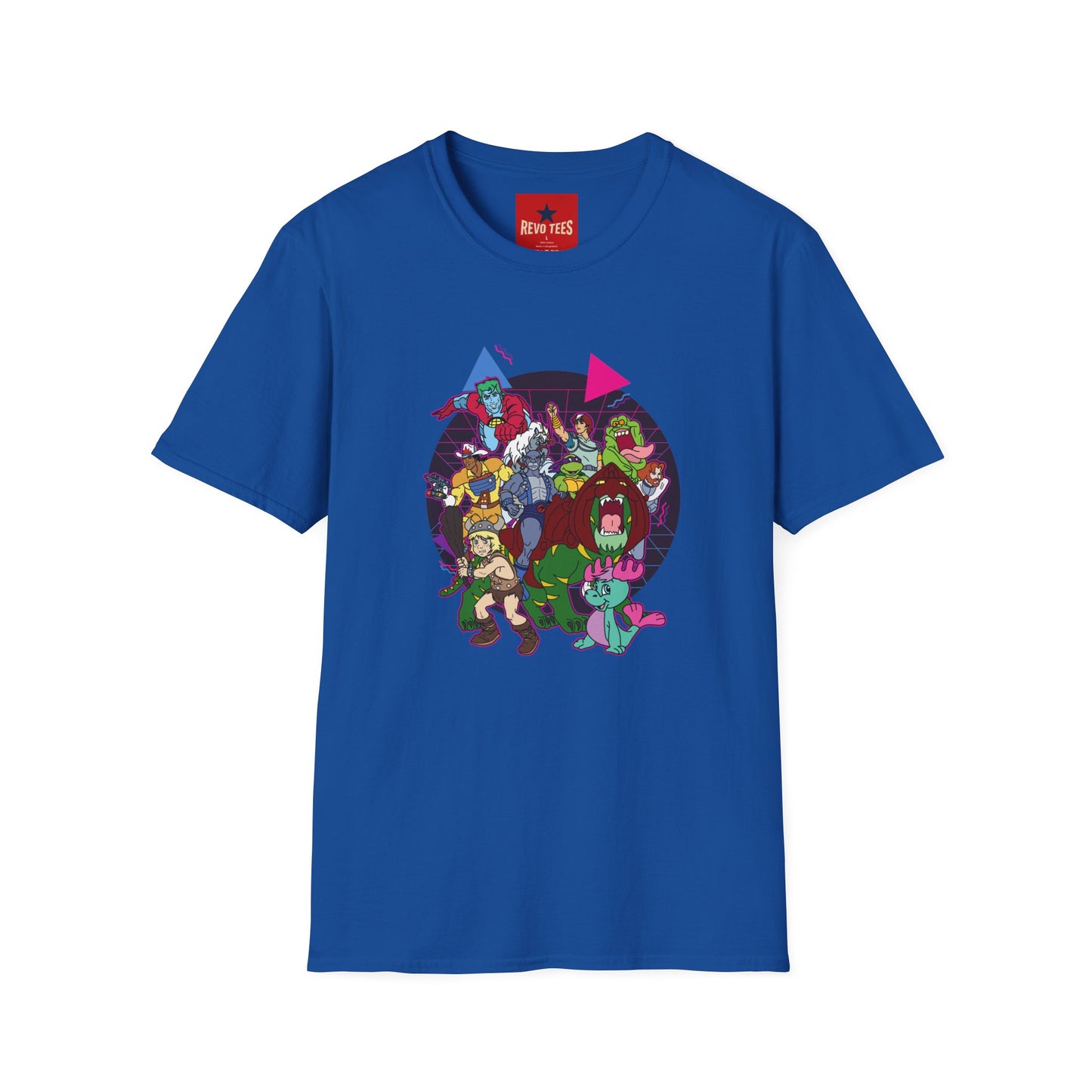 Retro Cartoon Monsters T‑Shirt — Vintage 80s Monster Crew Graphic Tee