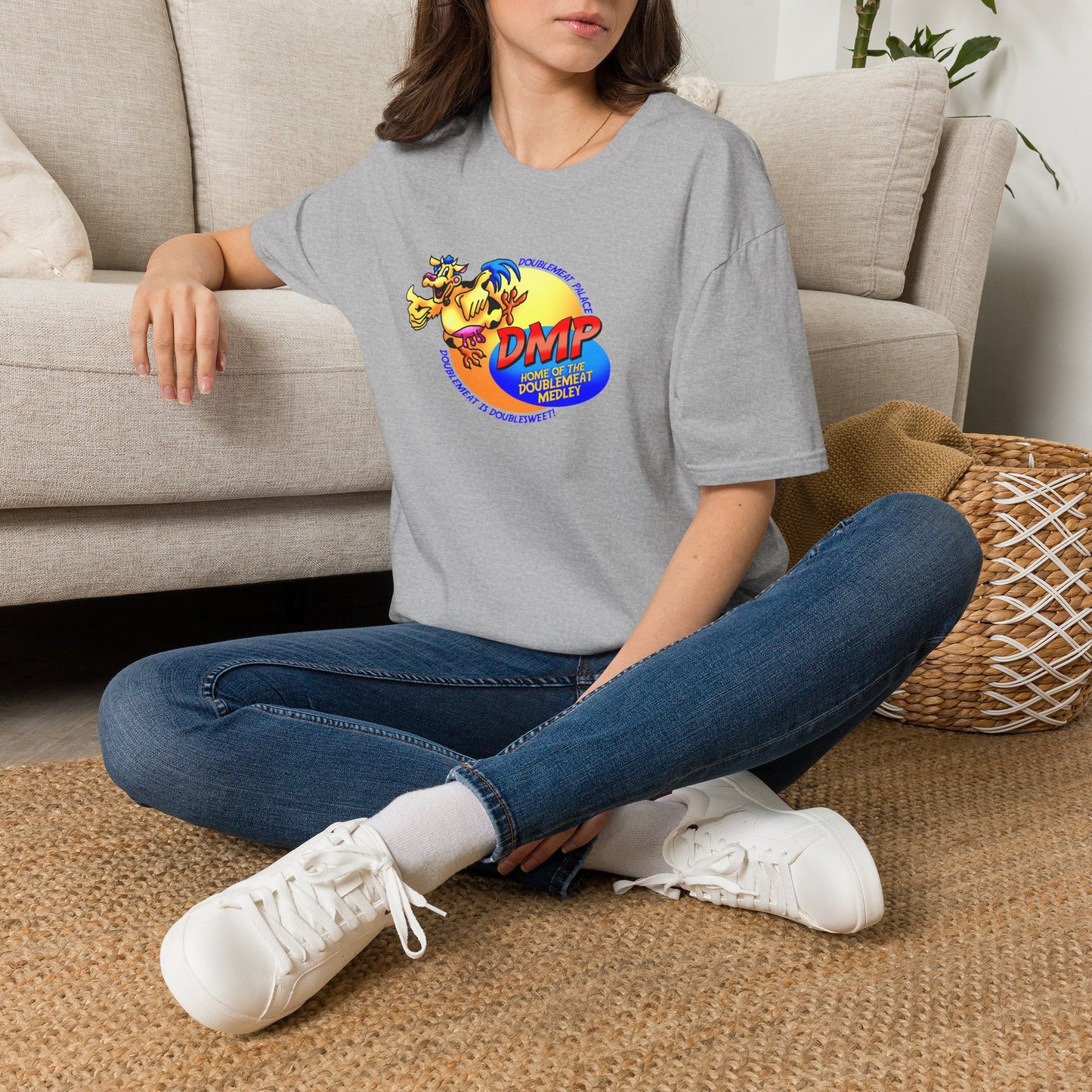 T-Shirt — DMP DoubleMeat Medley Retro Mascot Graphic Tee