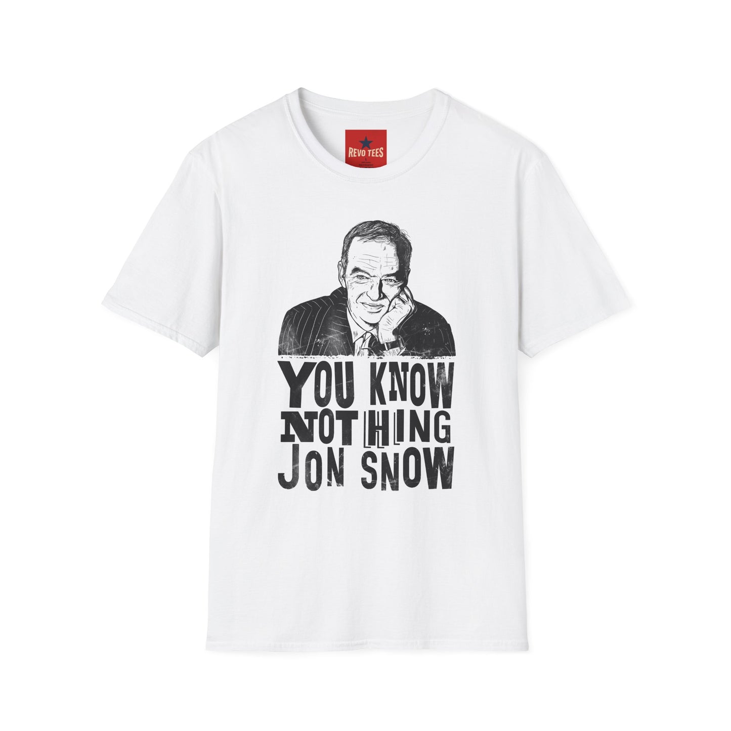 T-Shirt — "You Know Nothing Jon Snow" Graphic Tee (Sketch Portrait)