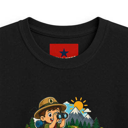 Little Trailblazer Kids Tee – Adventure Camping Graphic Shirt
