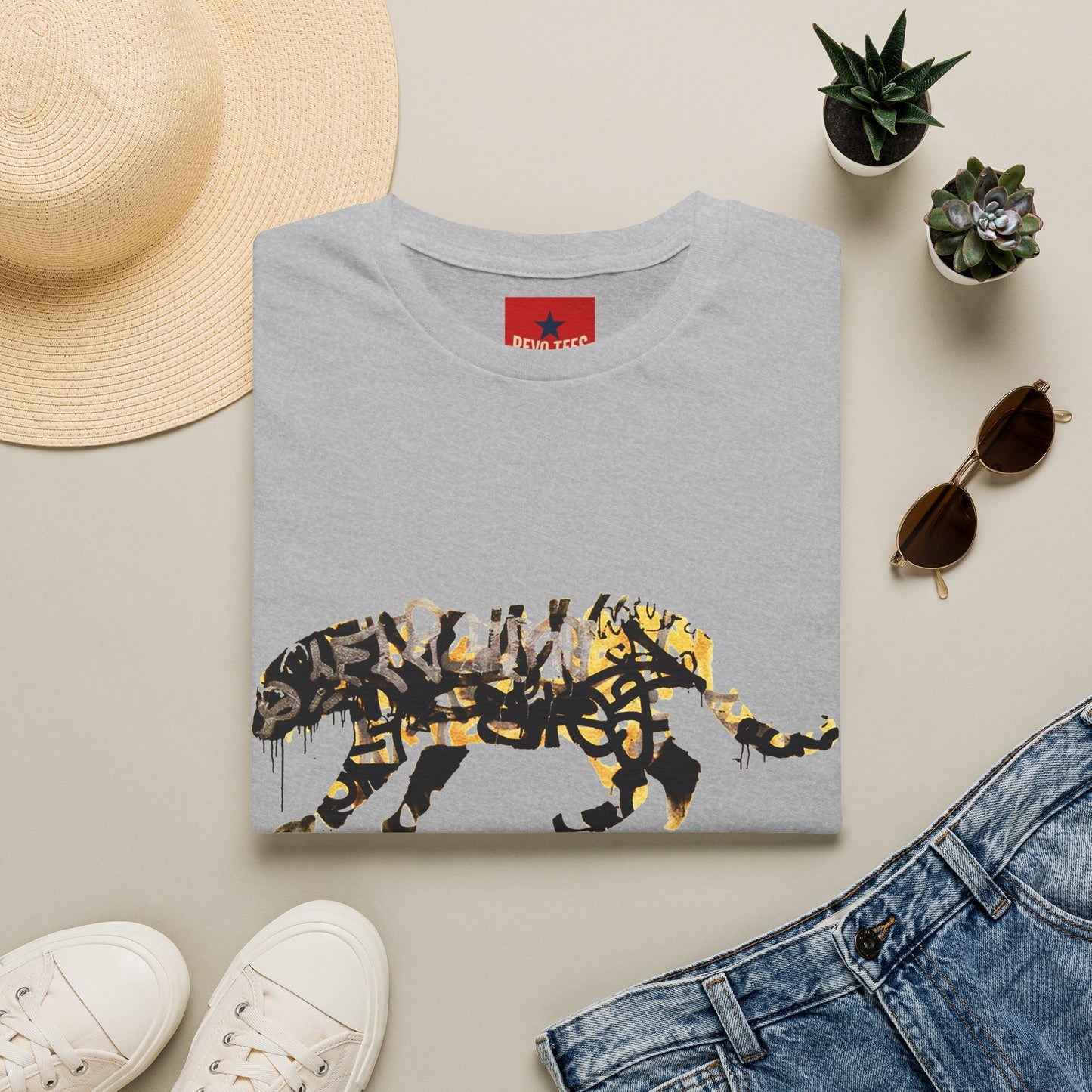 Banksy Graffiti Tiger T-Shirt — Urban Street Art Cat Tee