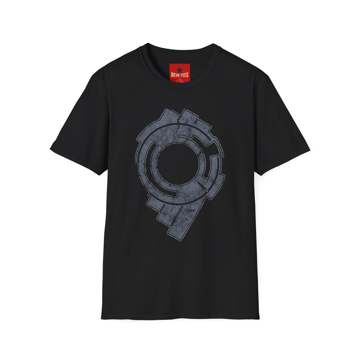 Abstract Circular Tech Graphic T-Shirt