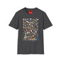 RPG Character Collage T-Shirt — Chibi Fantasy & Sci‑Fi Heroes Tee