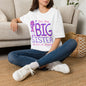 Big Sister T-Shirt — "I'm the Big Sister" Cute Pink & Purple Kids/Family Tee
