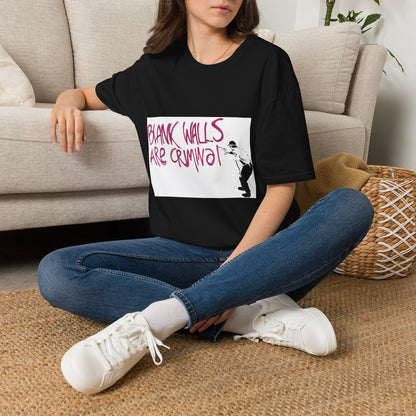 T-Shirt — “Blank Walls Are Criminal” Street Art Graphic Tee