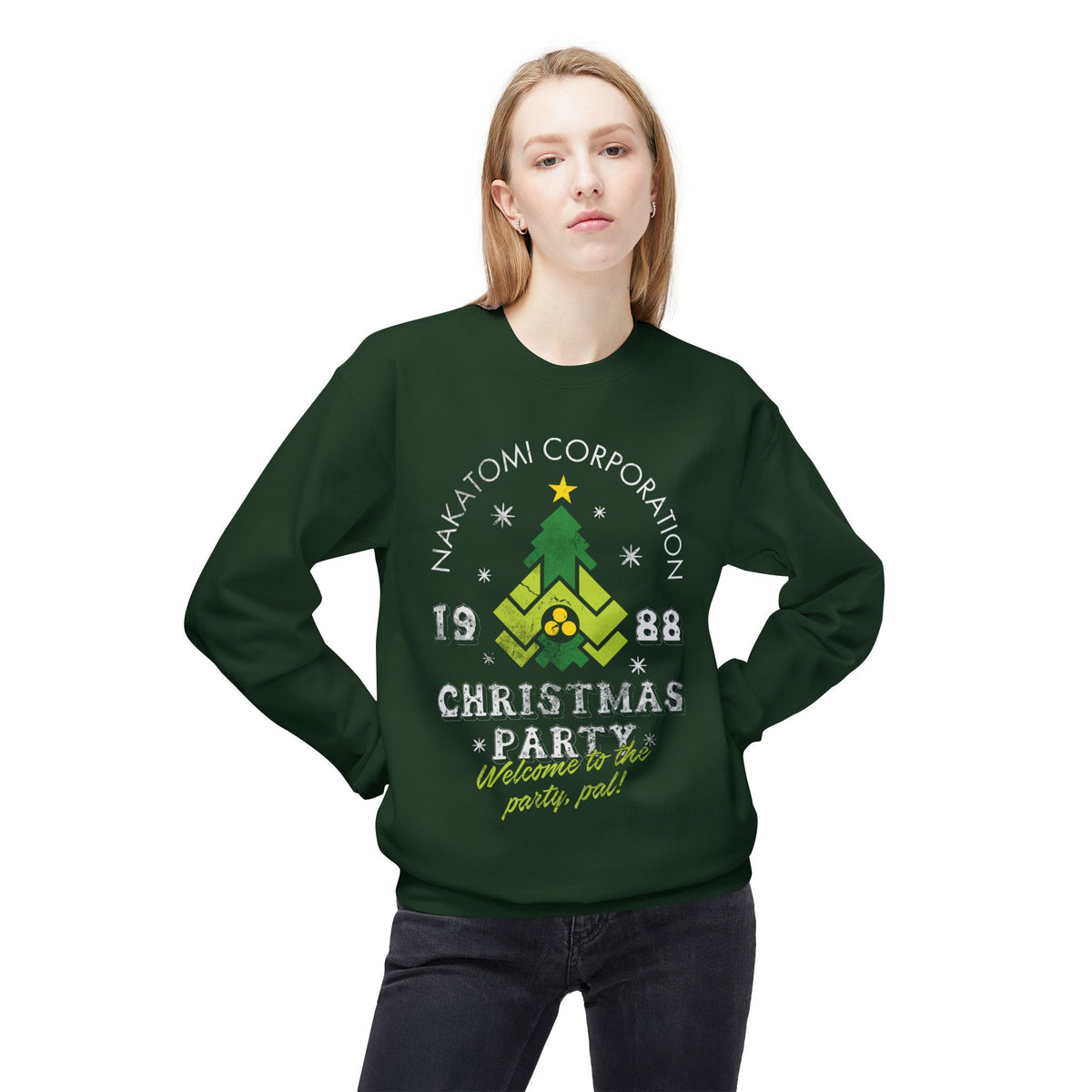 Die Hard 'Nakatomi Corporation 1988' Holiday Crewneck Christmas Party Sweatshirt
