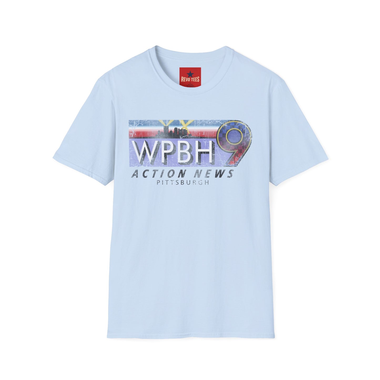 WPBH 9 Action News Pittsburgh T-Shirt — Retro Local TV News Logo Tee