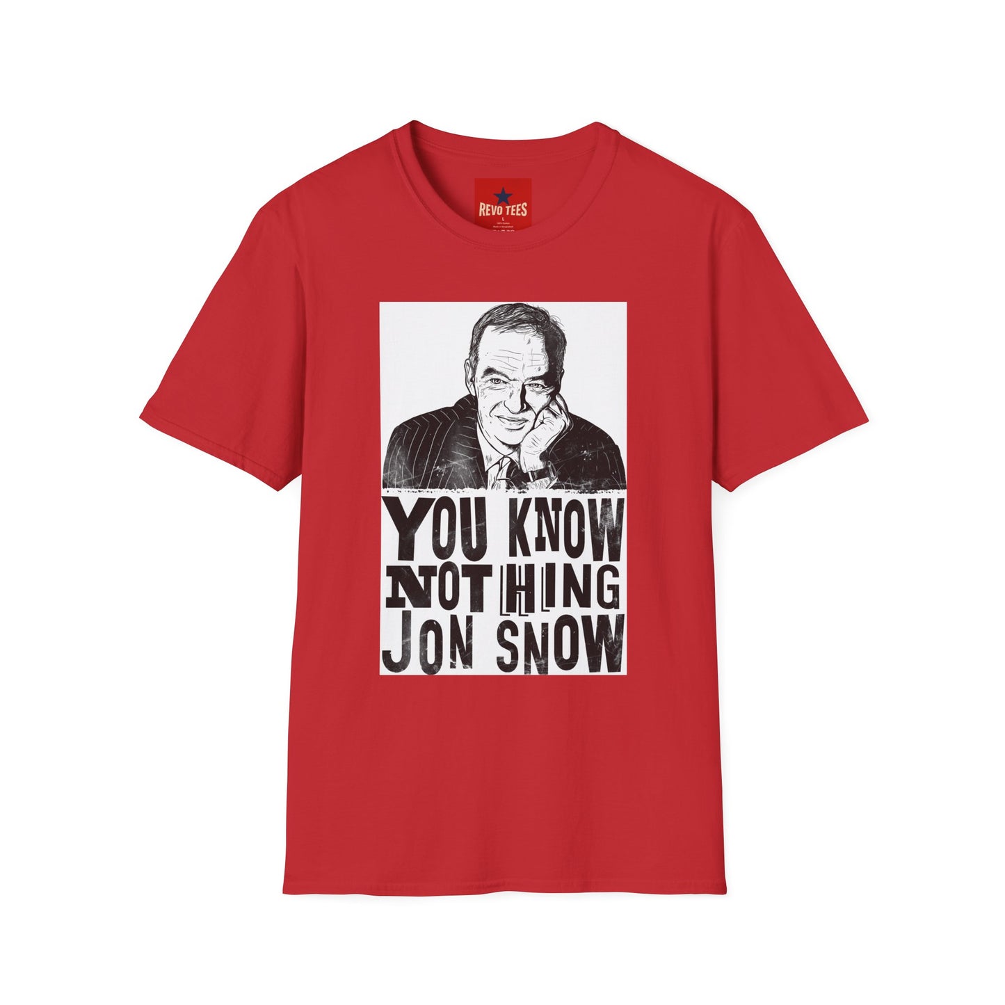 T-Shirt — "You Know Nothing Jon Snow" Graphic Tee (Sketch Portrait)