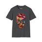Revotees Geometric Colorblock Skull T-Shirt - alternate view 2