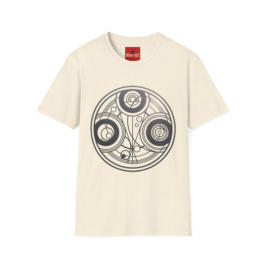 Circular Geometric Tee — Minimalist Mandala Graphic T-Shirt