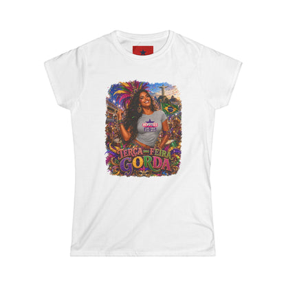 Rio Carnival Festival Tee — Women's White Crewneck