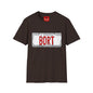 BORT License Plate T‑Shirt — 'Itchy & Scratchy Land' Retro TV Fan Tee
