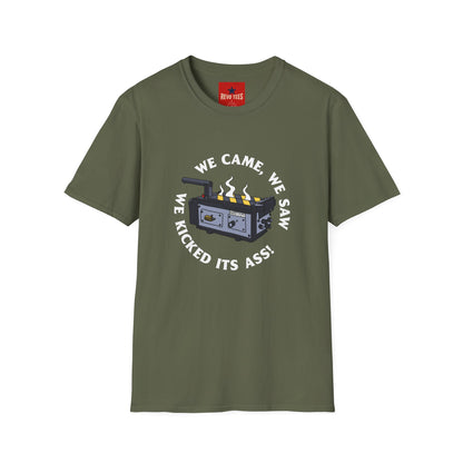 T‑Shirt — “We Came, We Saw, We Kicked Its Ass” Grill/BBQ Crew Tee