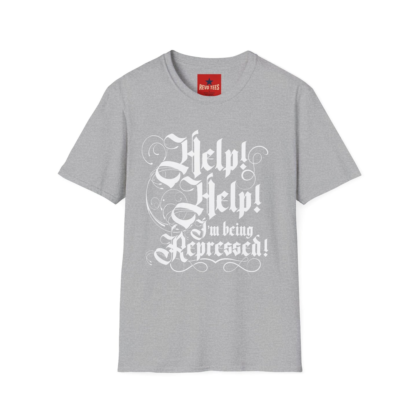 Help I am Being Repressed - Unisex Softstyle T-Shirt
