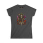 Day of the Dead "Death" Skull Tee — Women's Gothic Floral Graphic Shirt