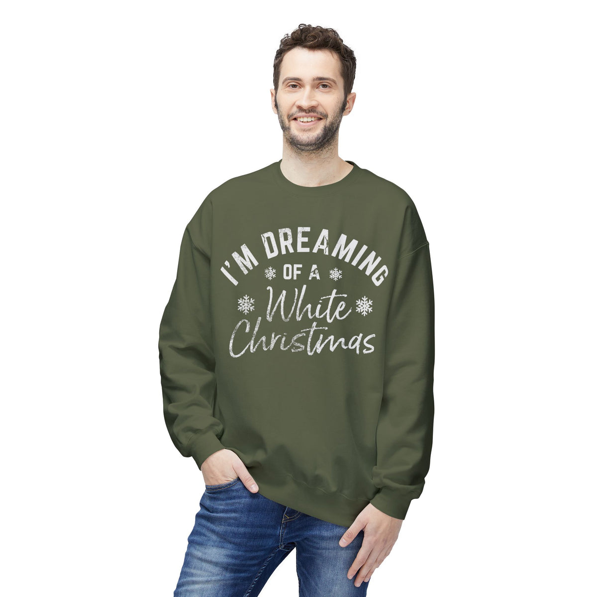 I'm Dreaming of a White Christmas - Lyrics on a Sweatshirt