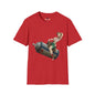 Revotees Banksy Pin Up Cowgirl Retro Pinup Girl Riding Soda Can Vintage T-Shirt - alternate view 11