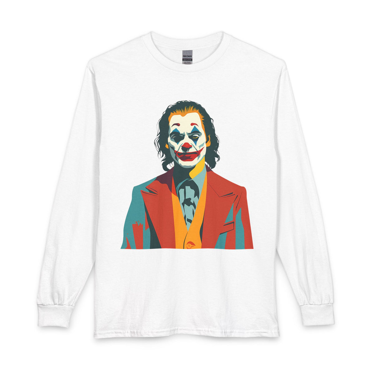 Pop Art The Joker Portrait Long Sleeve Tee