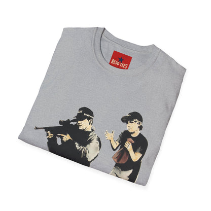 Banksy Sniper Graphic T-Shirt