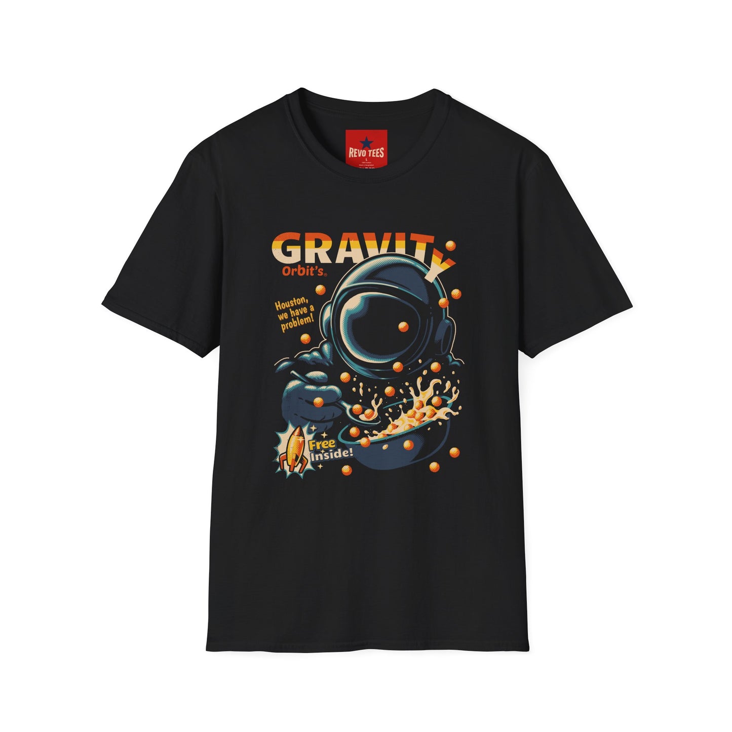 Gravity Orbit Astronaut T-Shirt — Retro Space Graphic Tee