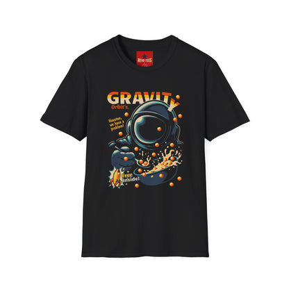Gravity Orbit Astronaut T-Shirt — Retro Space Graphic Tee