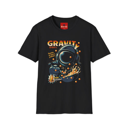 Revotees Gravity Orbit Astronaut Retro Space Graphic T-Shirt